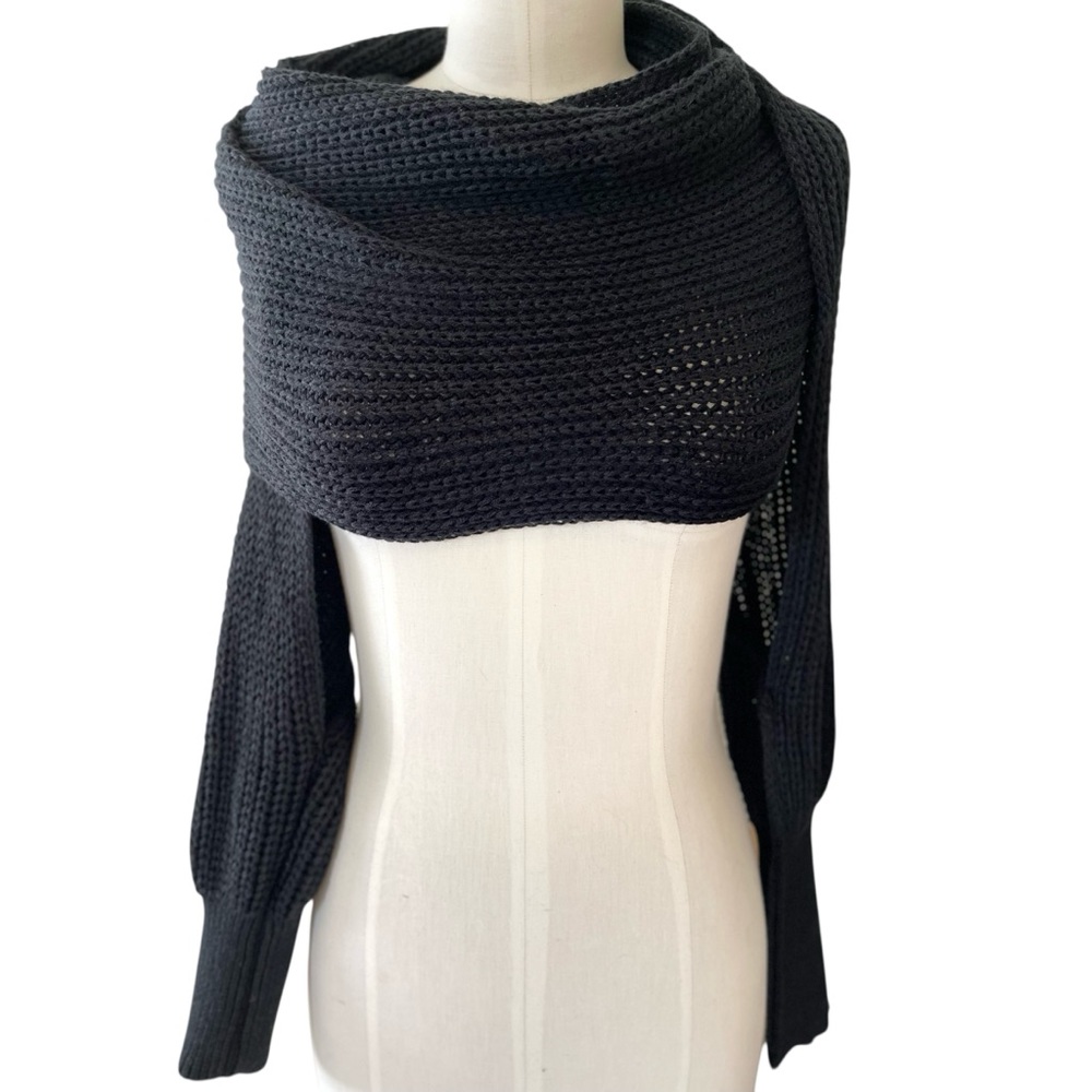 ❤️ New! Black Knit Wrap Bolero x Shrug